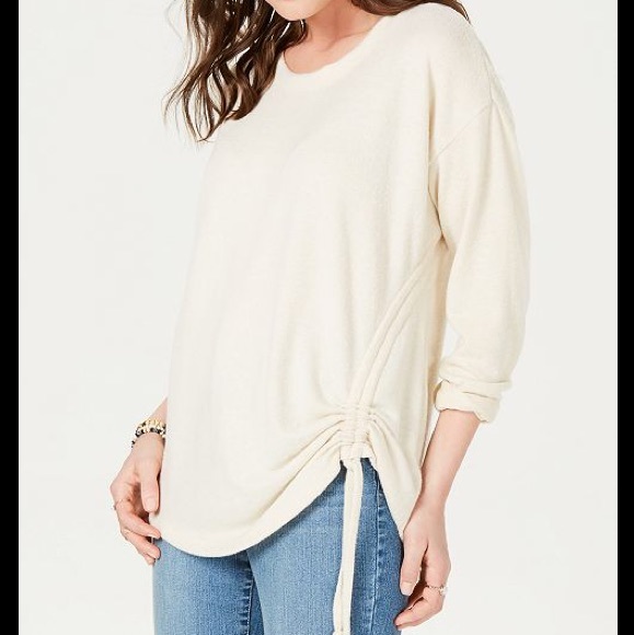 Style & Co. Tops - NWT Style & Co Ruched Tie Cream Color Top